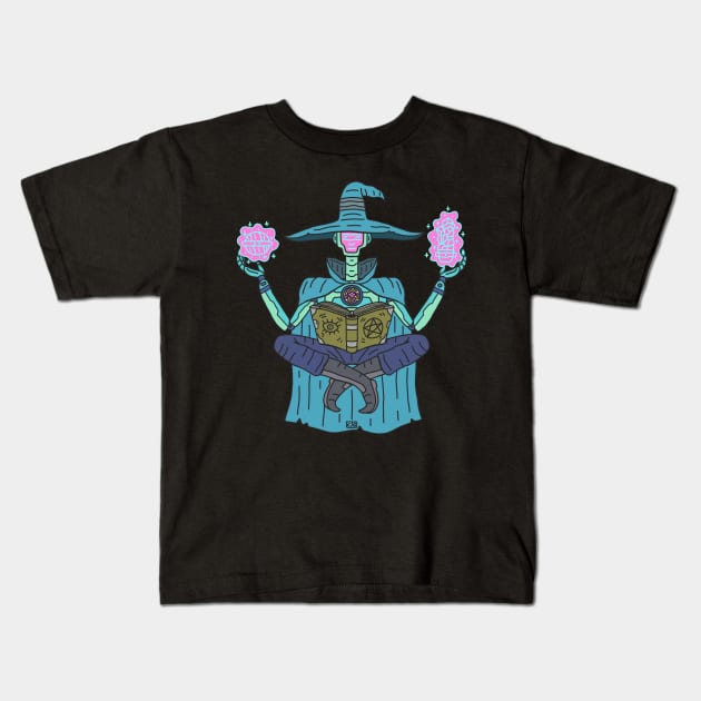 Abraxas-Robot Wizard Kids T-Shirt by cursegift